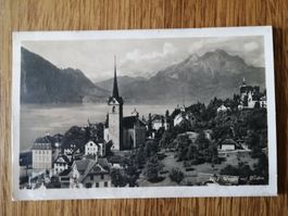 Ansichtskarte 1933 Weggis mit Pilatus
