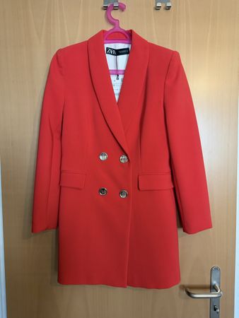 Zara Blazer-kleid Rot, Gr. M, Neu mit Etikett, Top Zustand!