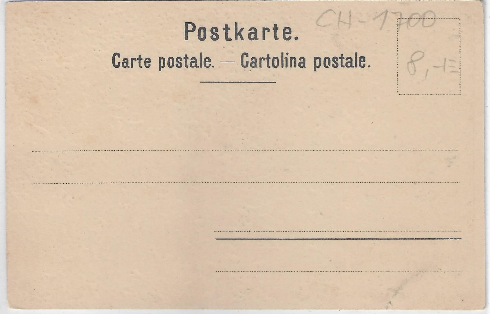 Cartoline postali: Fribourg - Litho Wappen – Usato da Ettingen venduto da Kartenplanet 1