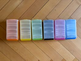 6 Boxen für Karteikarten