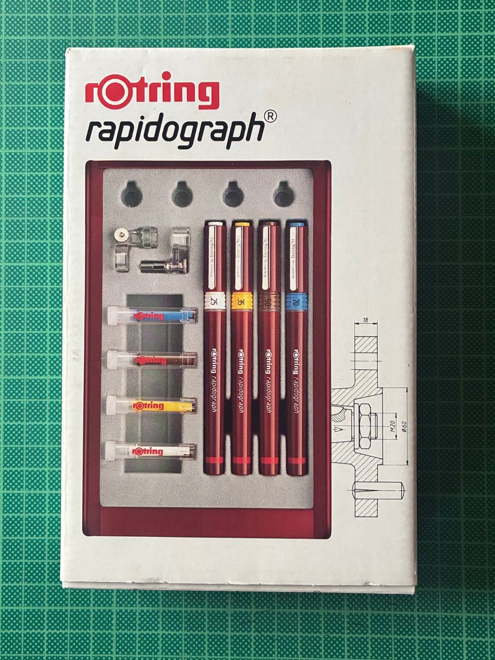 Rotring Rapidograph - Tuschefüller 4er-Satz Stiftset (Neu und ...