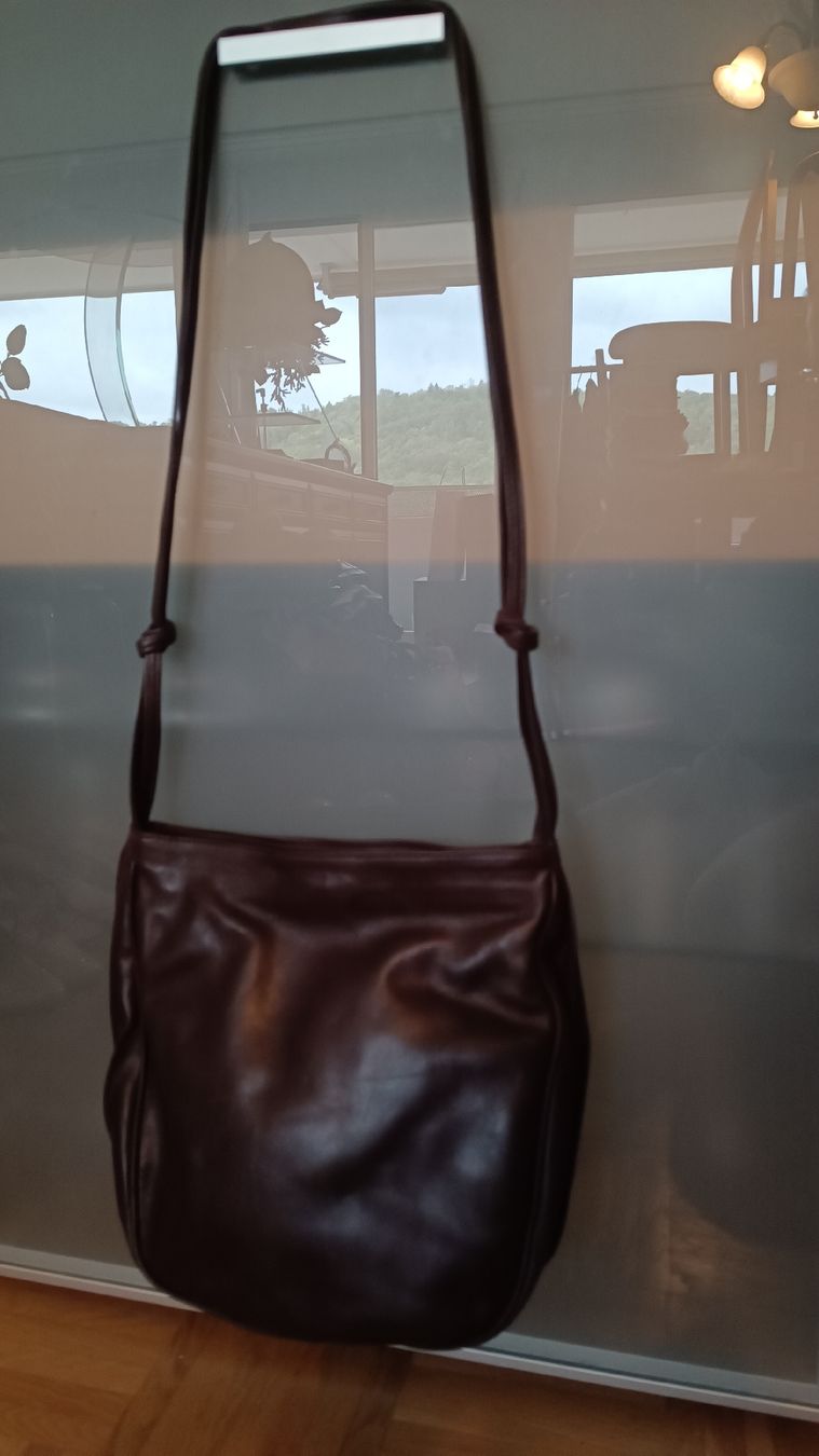 Taschen für Damen: Leder Handtasche, braun – Gebraucht aus Baden von zuppel