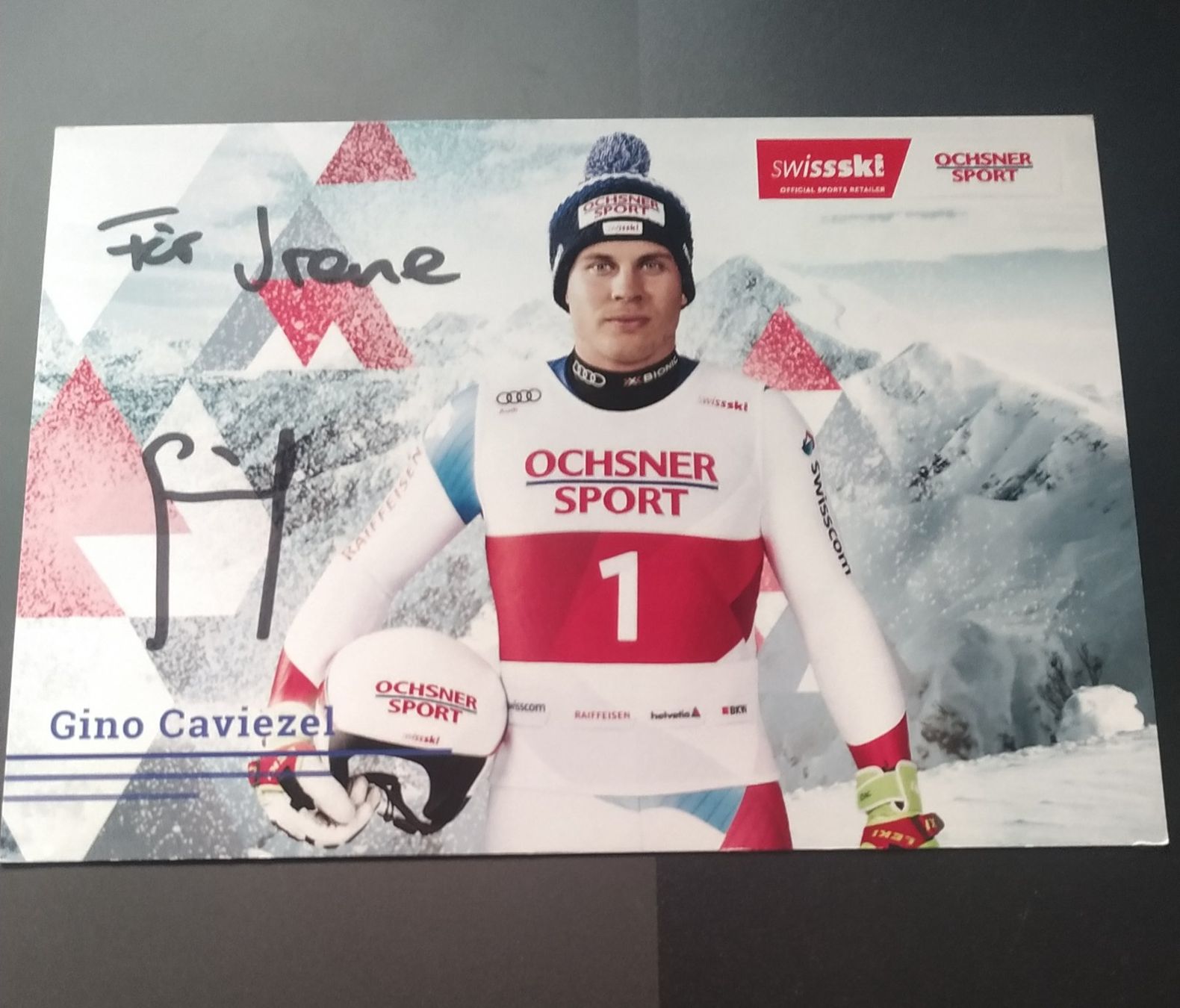Autografi: Gino Caviezel CH SKI original signiert – Usato da Biel/Bienne venduto da Ruediw