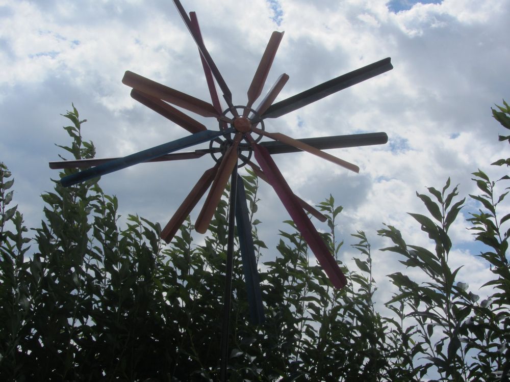 XXL 🤩Windrad Sun Garten Windrad 120 cm Durchmesser 270 hoch Kaufen