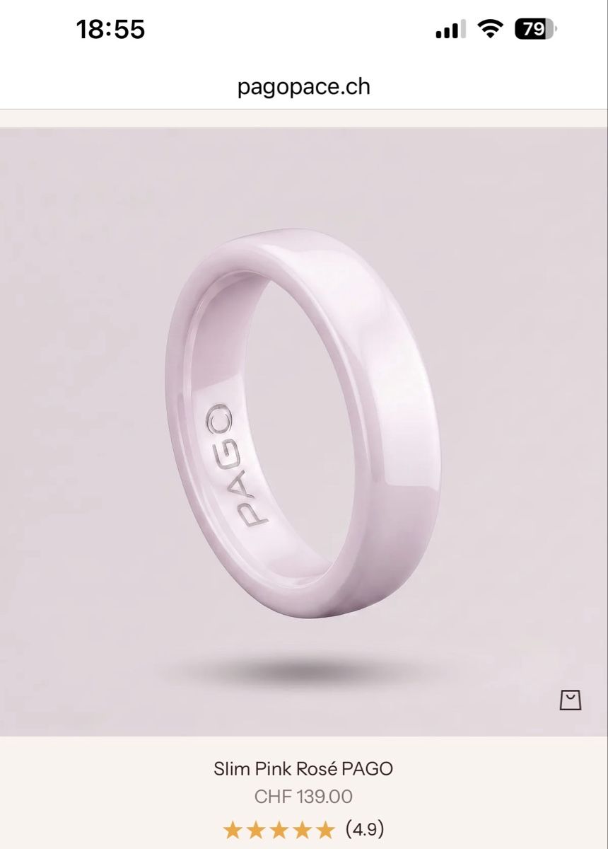 Bagues: PAGOPACE Ring Slim Pink Rosé Size 8 – D'occasion à Bironico par Koalaboss 2