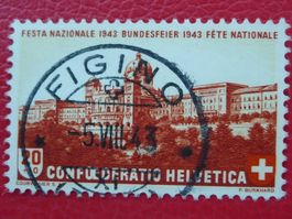 1943: B21 (Bundeshaus) mit idealem Vollstempel: FIGINO (TI)