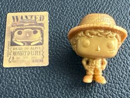 Kinder Joy Funko One Piece Ruffy Figur Gold