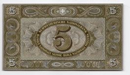 (699) Schweiz, 5 Franken Banknote 1951, ungefaltet
