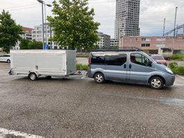 Kofferanhänger Brühlhart Tieflader
