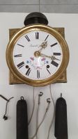 Antike Comtoise Uhr, Lunette mit Scheiben Pendel