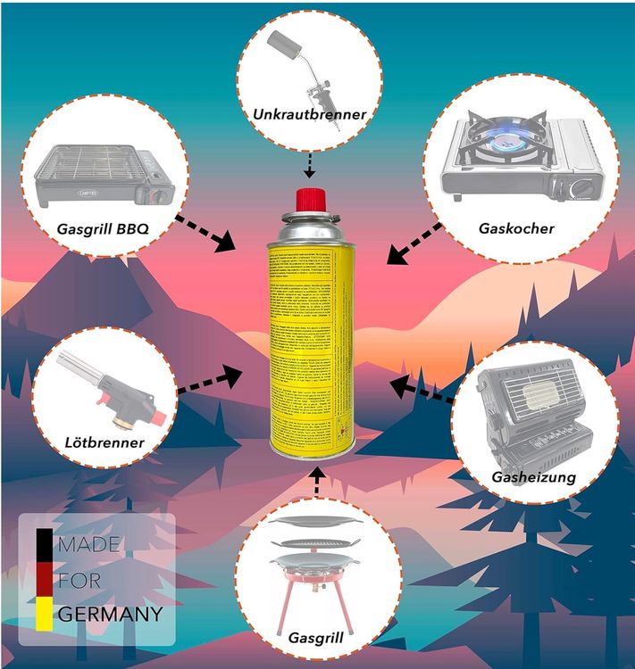 Gas-Geräte & -Technik: 24 Gaskartuschen 227g. MSF1a – Neu und originalverpackt aus Bülach von JBCStore2025 3