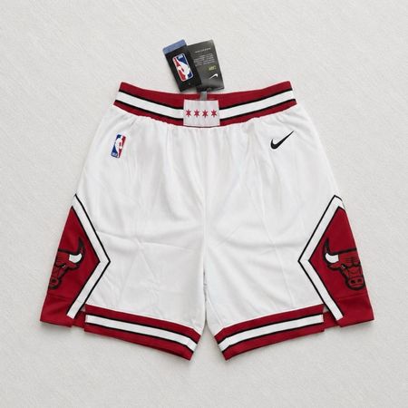 Nike NBA Chicago Bulls White Swingman Shorts - Basketball