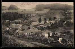AK Ursenbach, Ortsansicht mit Kirche
