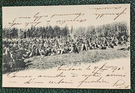 Carte postale militaire - infanterie, 1903