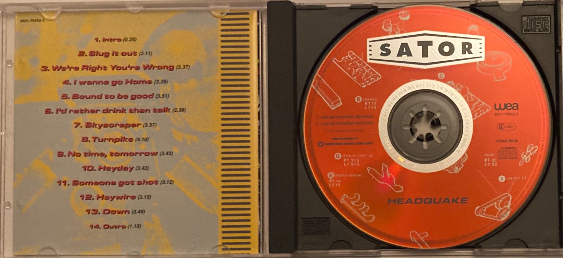 CD: SATOR - HEADQUAKE – Usato da Poliez-Pittet venduto da Newtown-Records 2