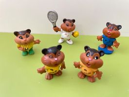 5x Hamster GOLDI Commerzbank Deutschland 70er Werbefigur