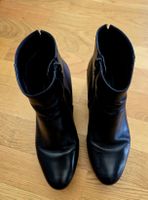 Stiefeletten högl, Leder schwarz, Grösse 38, Absatzhöhe 5 cm
