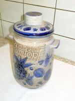 Rumtopf, Keramik, 5 Liter, Ø 18cm, Höhe 28, bzw. 34cm, total