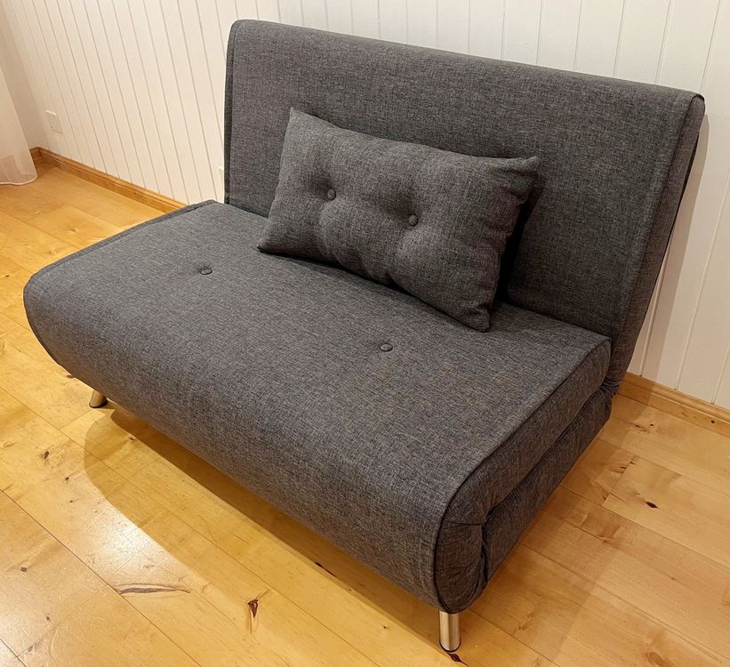 Kleines Bettsofa in Anthrazit Kaufen auf Ricardo