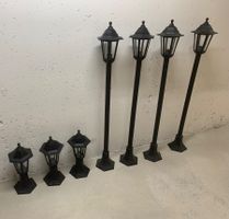 Gartenlampen Set schwarz. Aussenleuchten neuwertig