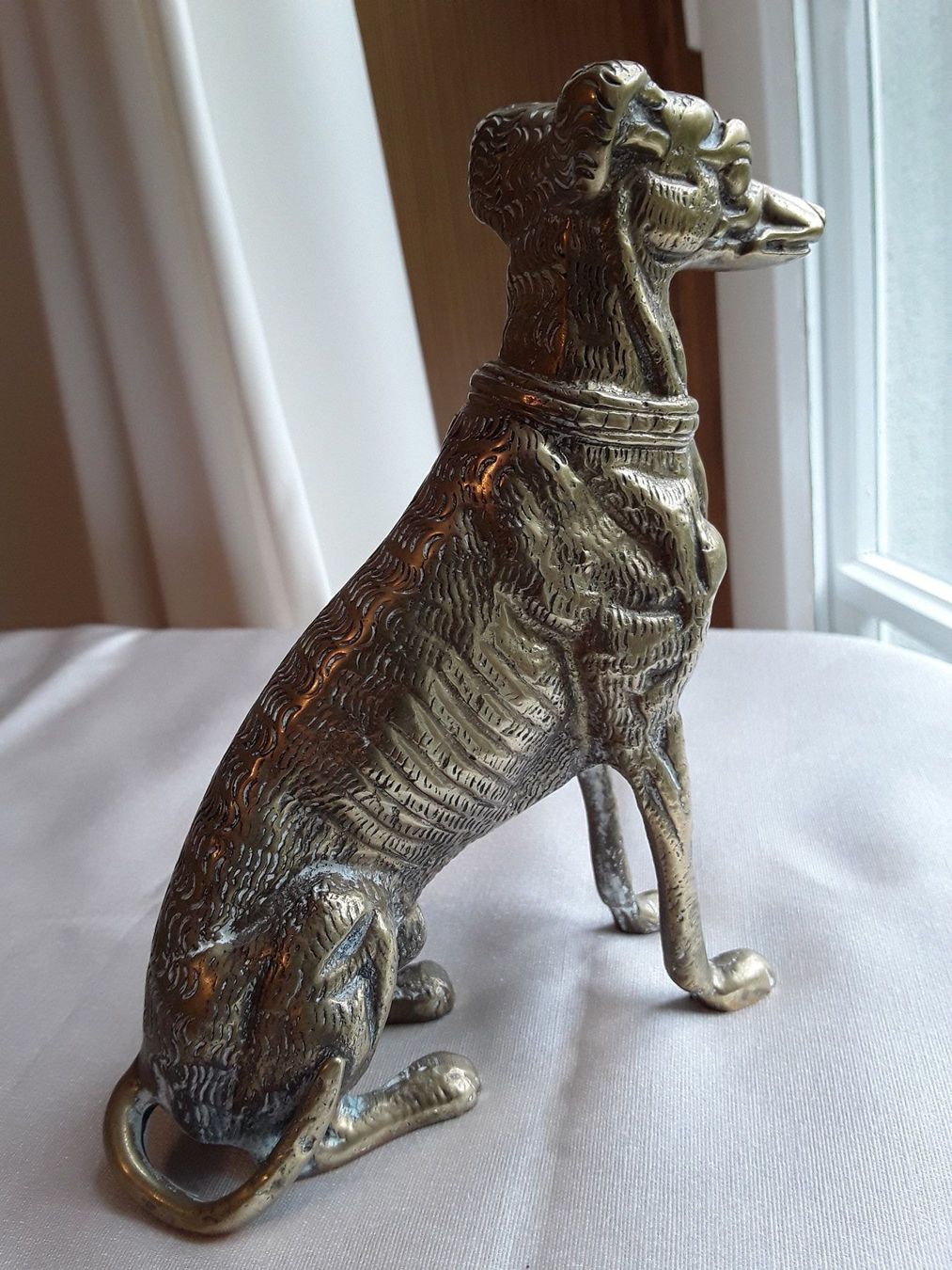 Statuette: Eleganter Messing Windhund – Usato da Zürich venduto da sanwit