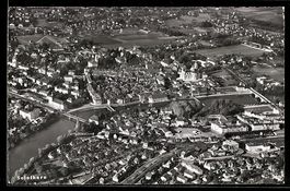 AK Solothurn, Luftaufnahme der Stadt
