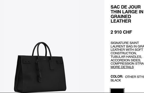 Saint Laurent Taschen für Damen: Tasche / Sac de Jour Saint Laurent – Gebraucht aus Collonges von Auganien 4
