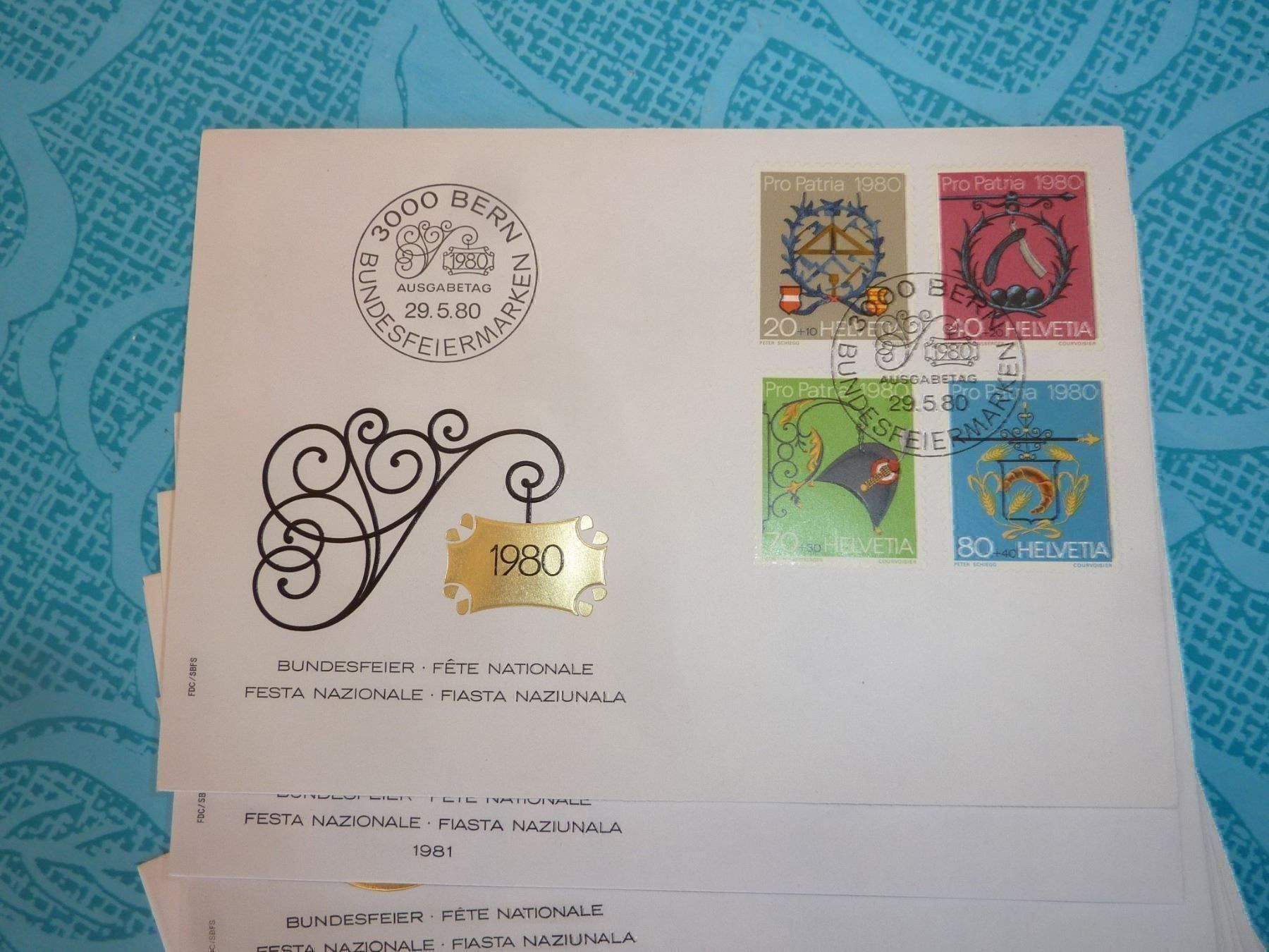 Tutti i francobolli: 19 Ersttagsbriefe Pro Patria – Nuovo (secondo la descrizione) da Gelfingen venduto da btrottmann 1