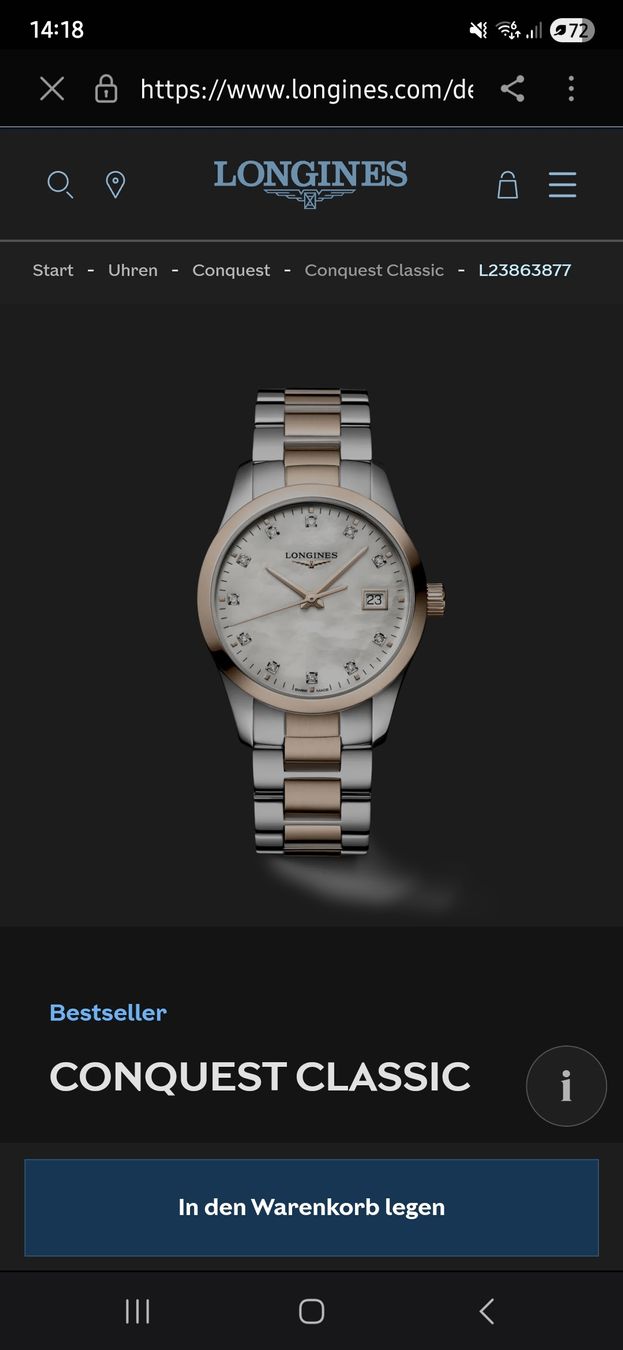 Longines Orologi: Longines Conquest Classic 34mm – Nuovo (secondo la descrizione) da Sax venduto da Hannamuesli 4