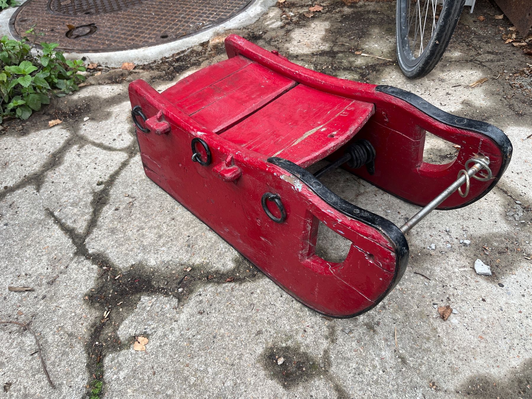 Slitta: Alter Holzschlitten rot – Usato da Obergerlafingen venduto da fredd_y