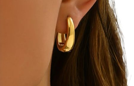 Ohrringe 18 Karat vergoldet aus Edelstahl (316)