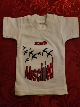 Tshirt für Teddybär Puppe Weinflasche Geschenkartikel Neu