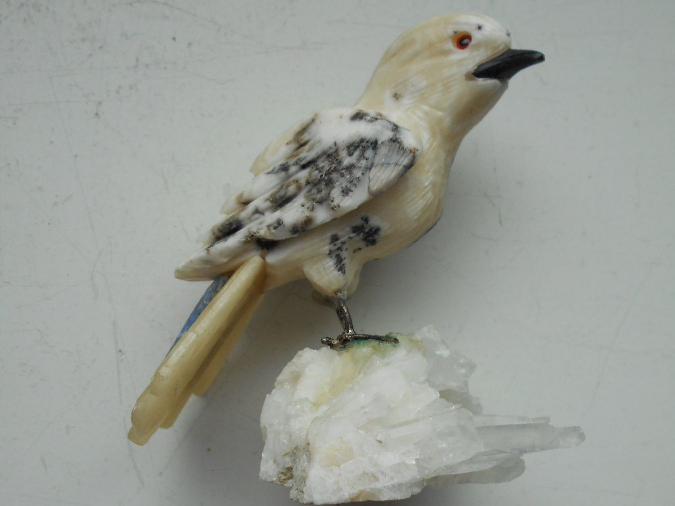 Statuette: Vogel aus Peru mit Serpentin – Nuovo (secondo la descrizione) da Zürich venduto da swisscristal01