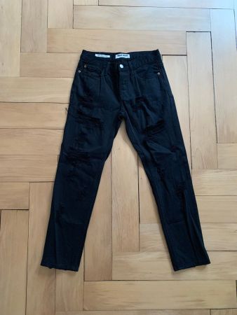 Destroyed Jeans schwarz - 34