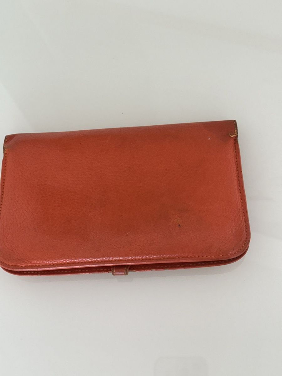 Hermès Portafogli: Hermes Geldbörse Orange Leder gebraucht – Usato da Zürich venduto da Mona-L 5