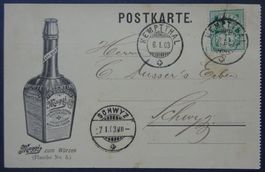illustr. Postkarte Maggi zum Würzen - Nr. 5, ZNr. 65B Perfin