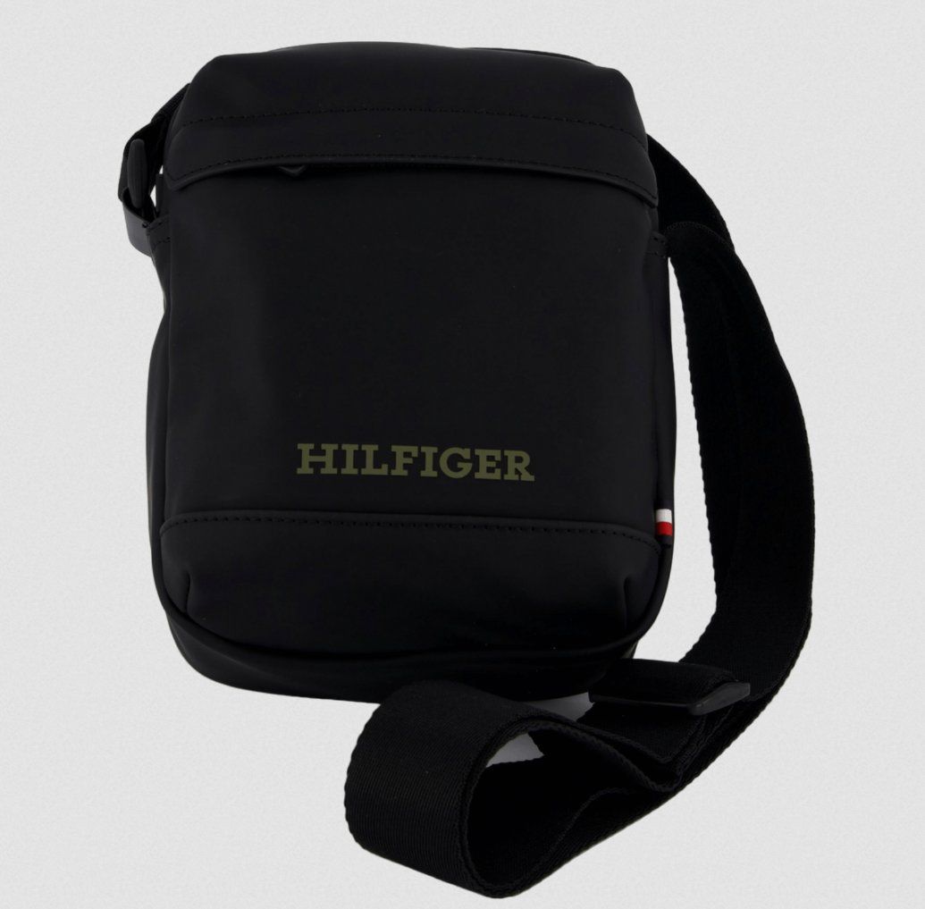 Tommy Hilfiger Borse: TOMMY HILFIGER MONOTYPE PU MINI REPORTER BLACK SCHWARZ – Nuovo e nell'imballaggio originale da Horgen venduto da boban.d 1