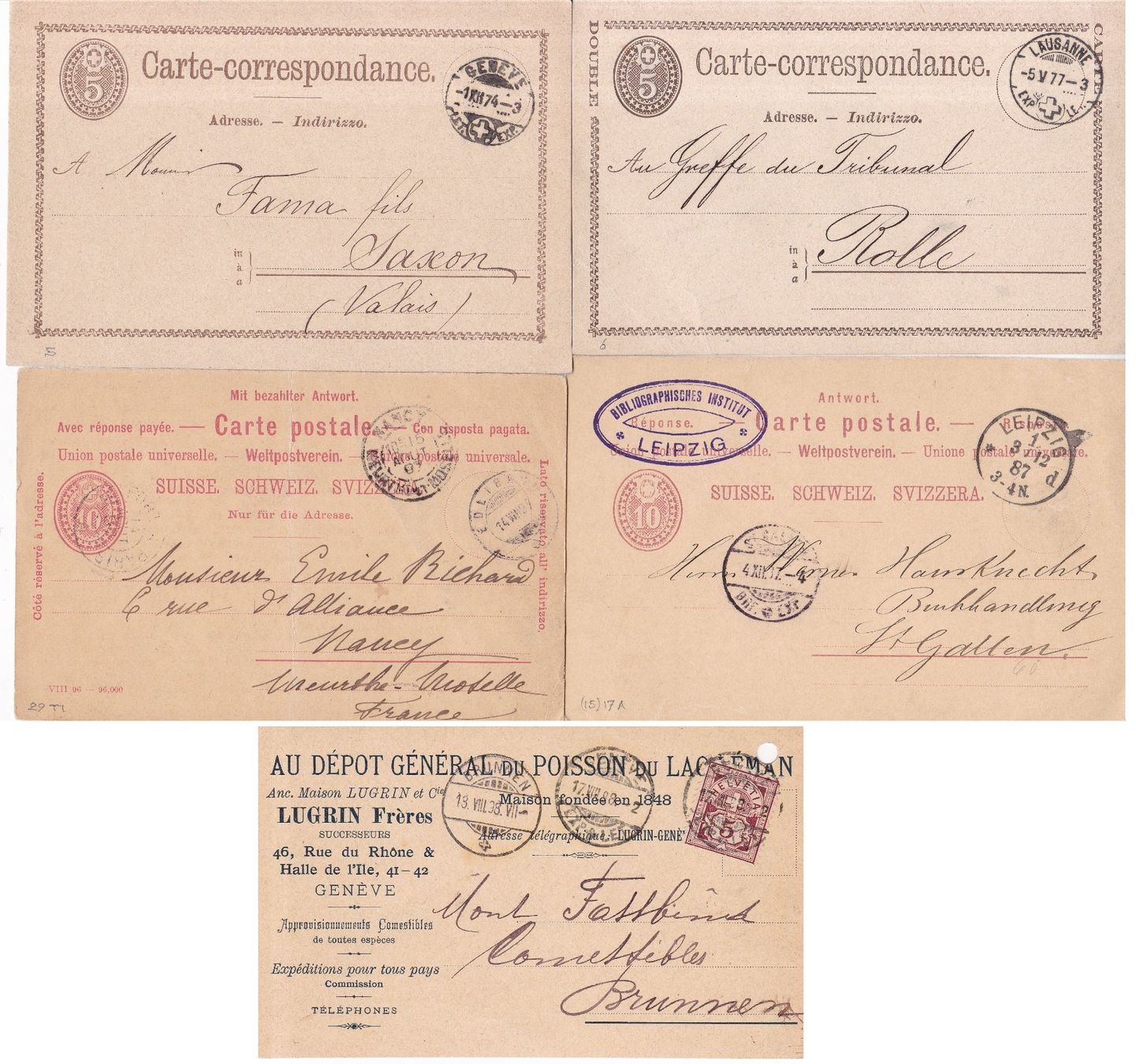 Tous les timbres: 50 Stk. Alte CH Briefe, Postkarten, Belege – D'occasion à Münchwilen AG par Nesar 2