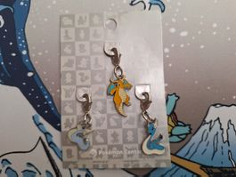 Pokemon Center Metal Charms, Dratini, Dragonair, Dragonite