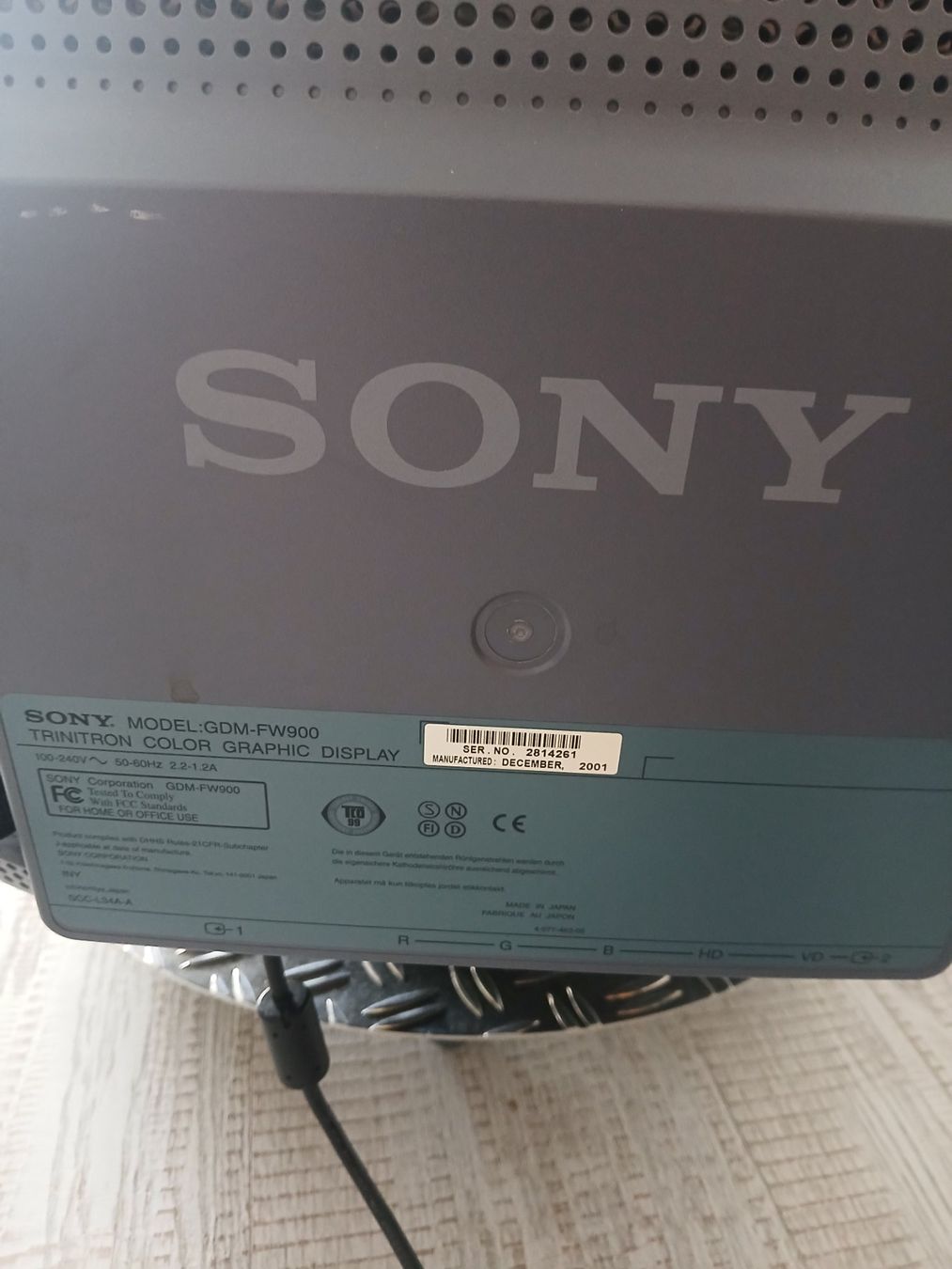 Sony Televisori: Sony Gdm FW900 – Usato da Elgg venduto da win_d6hk 3