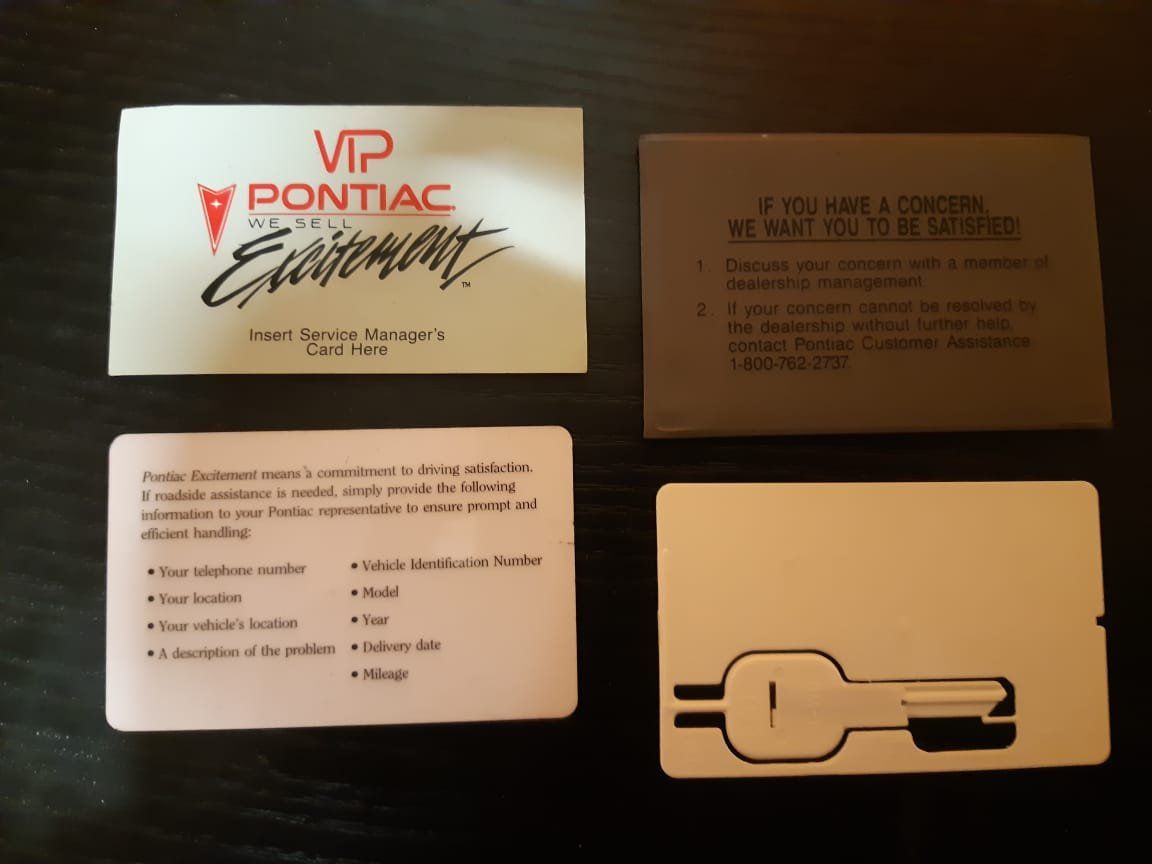 Pontiac Documenti: Pontiac special Cards – Usato da Dulliken venduto da Airliner2 1