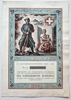 MILITARIA – Dankesurkunde Bundesrat, Schweizer Armee, 1936
