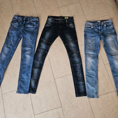 3 coole Markenjeans Gr. 164 Hilfiger, Cars, Garcia