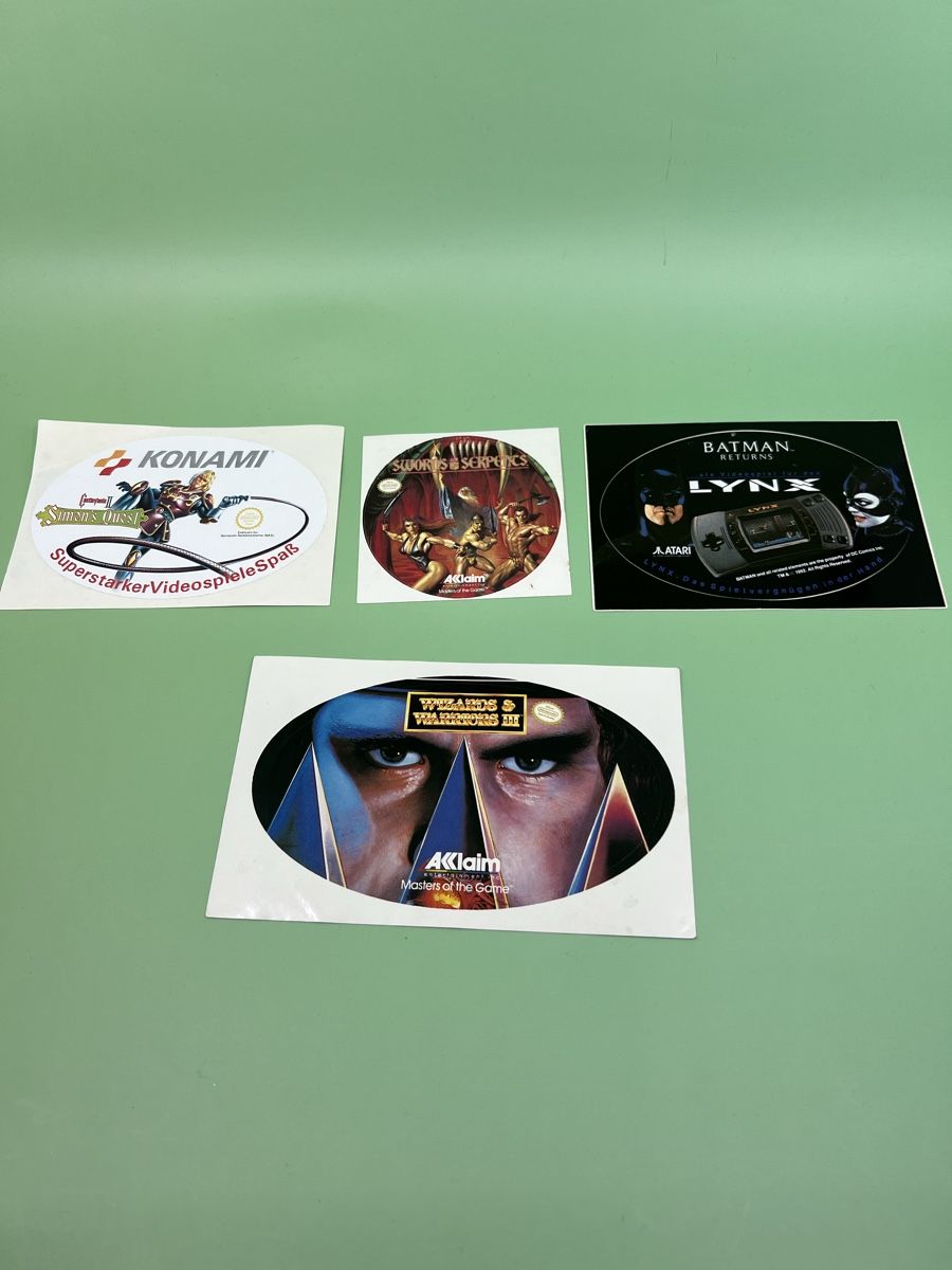 Sticker: 4 Retro Games Werbeaufkleber 90er – Nuovo (secondo la descrizione) da Affoltern am Albis venduto da Nesko91