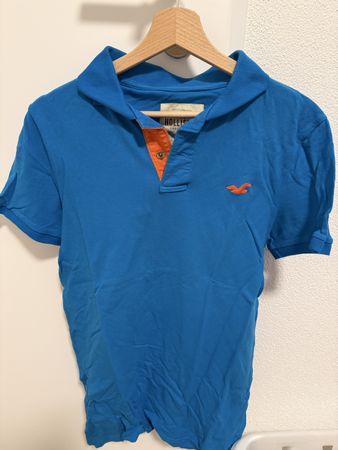 Hollister Herren Poloshirt blau/türkis  Gr M Topzustand