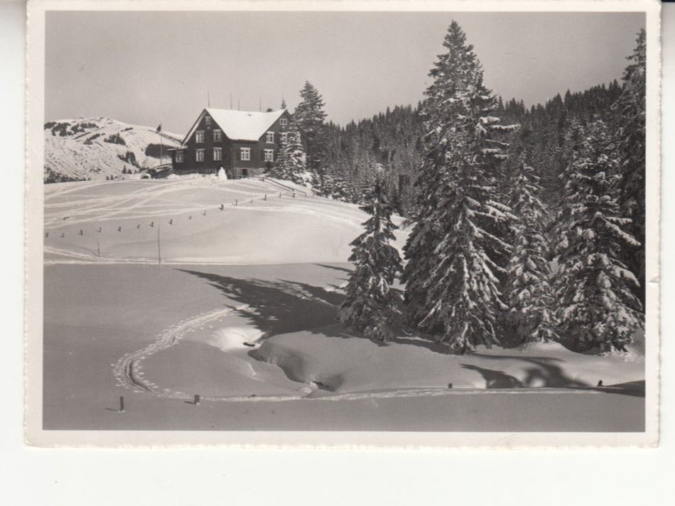 Cartoline postali: Säntis Naturfreundehaus 1955 – Usato da Bürglen TG venduto da StampGraf