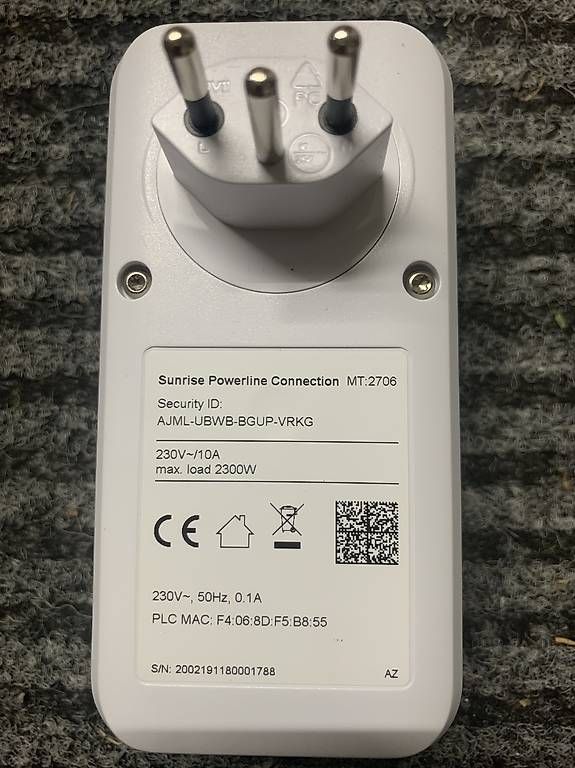 Unità & Adattatore: Sunrise Powerline Connection MT 2706 – Usato da Uster venduto da dan_5m6y 1