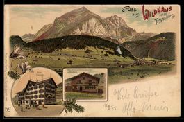 Litho Wildhaus, Totalansicht mit Gasthau