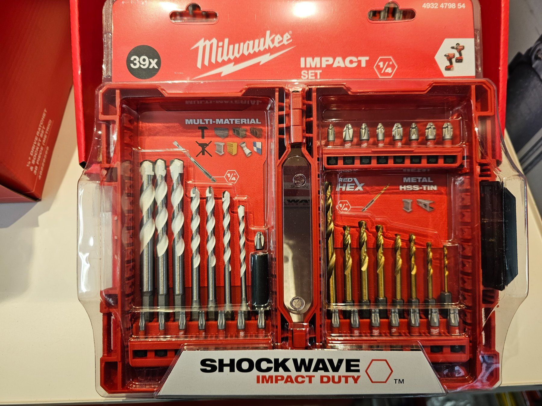 Milwaukee Alle Werkzeuge: Milwaukee Shockwave Bohrer & Bits 39-tlg mit Hex Aufnahme – Neu und originalverpackt aus Jegenstorf von Bracher_Mail-House