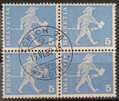 1960 Standesläufer Fribourg Viererblock